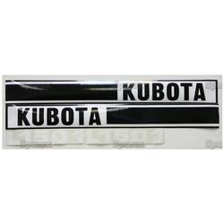 KU80550    Hood Decals---L1501 Black/White